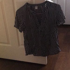 Black and white Old Navy business casual shirt